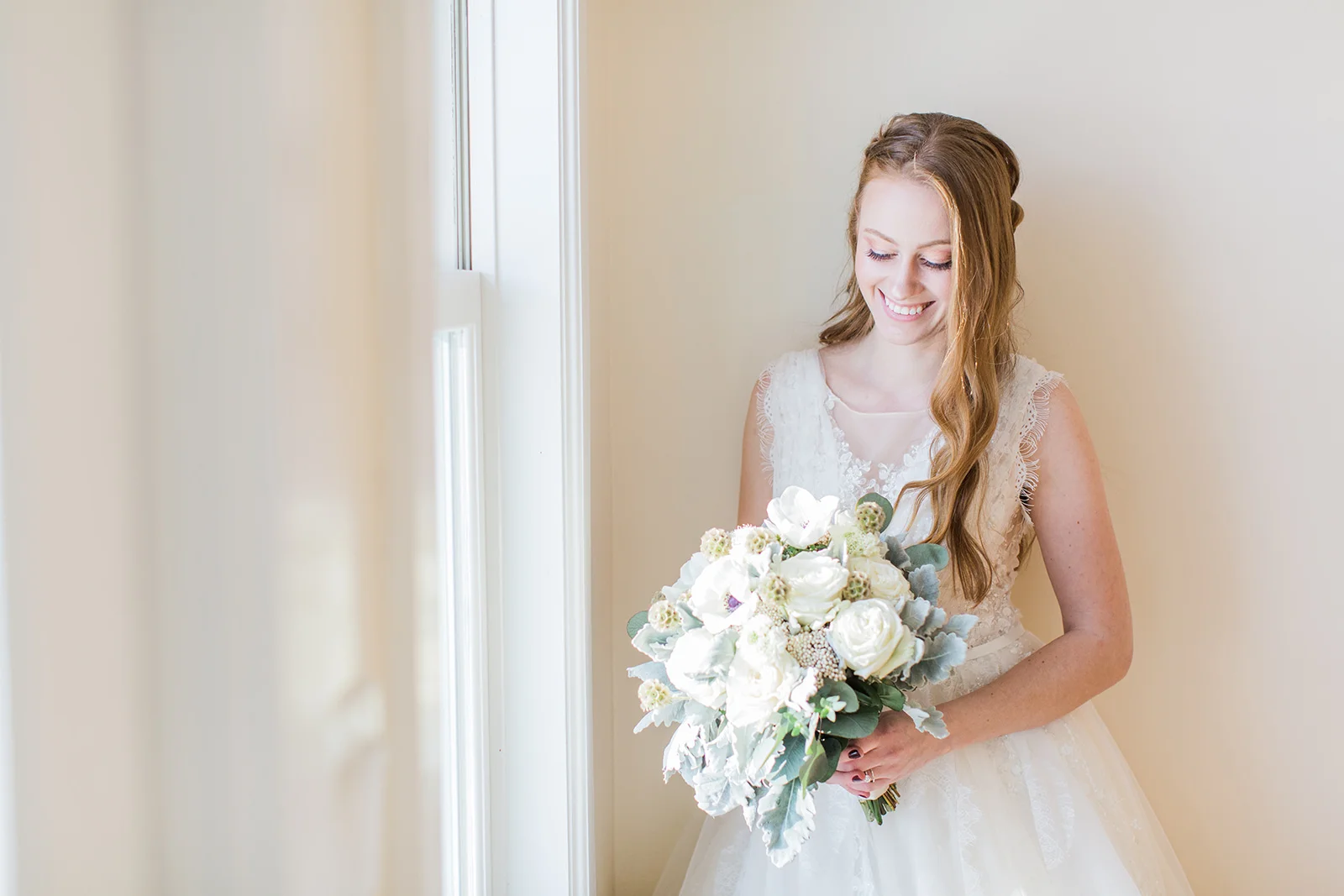 simple fun wedding dreess illusion neck with florla lace detail wedding dress under $1000 .jpg