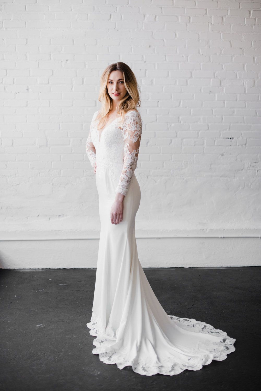 Desiree Wedding Dress   Sheath Wedding Gown Lyra Vega Bridal