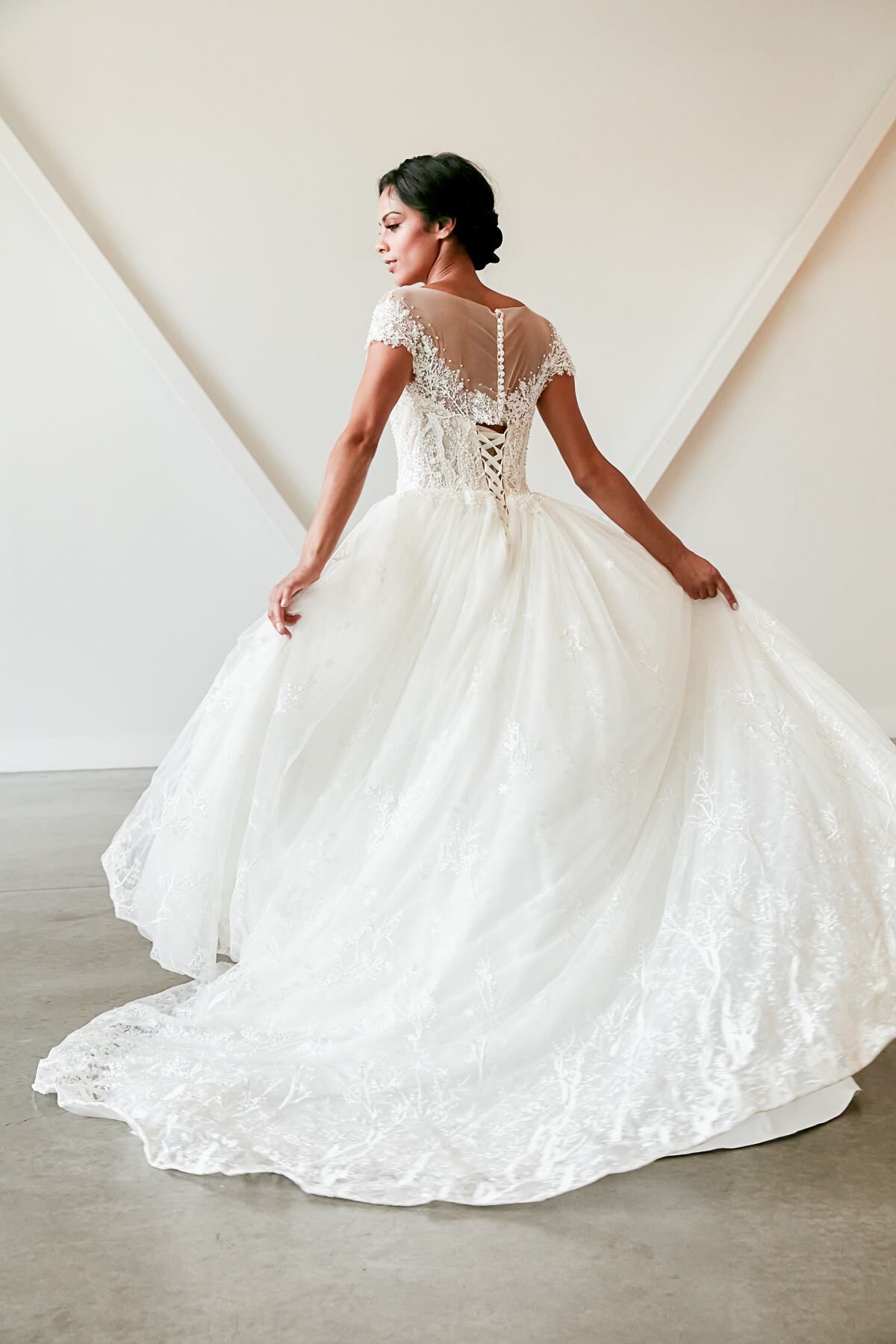 Amelia wedding dress | Custom Ballgown : Lyra Vega Bridal