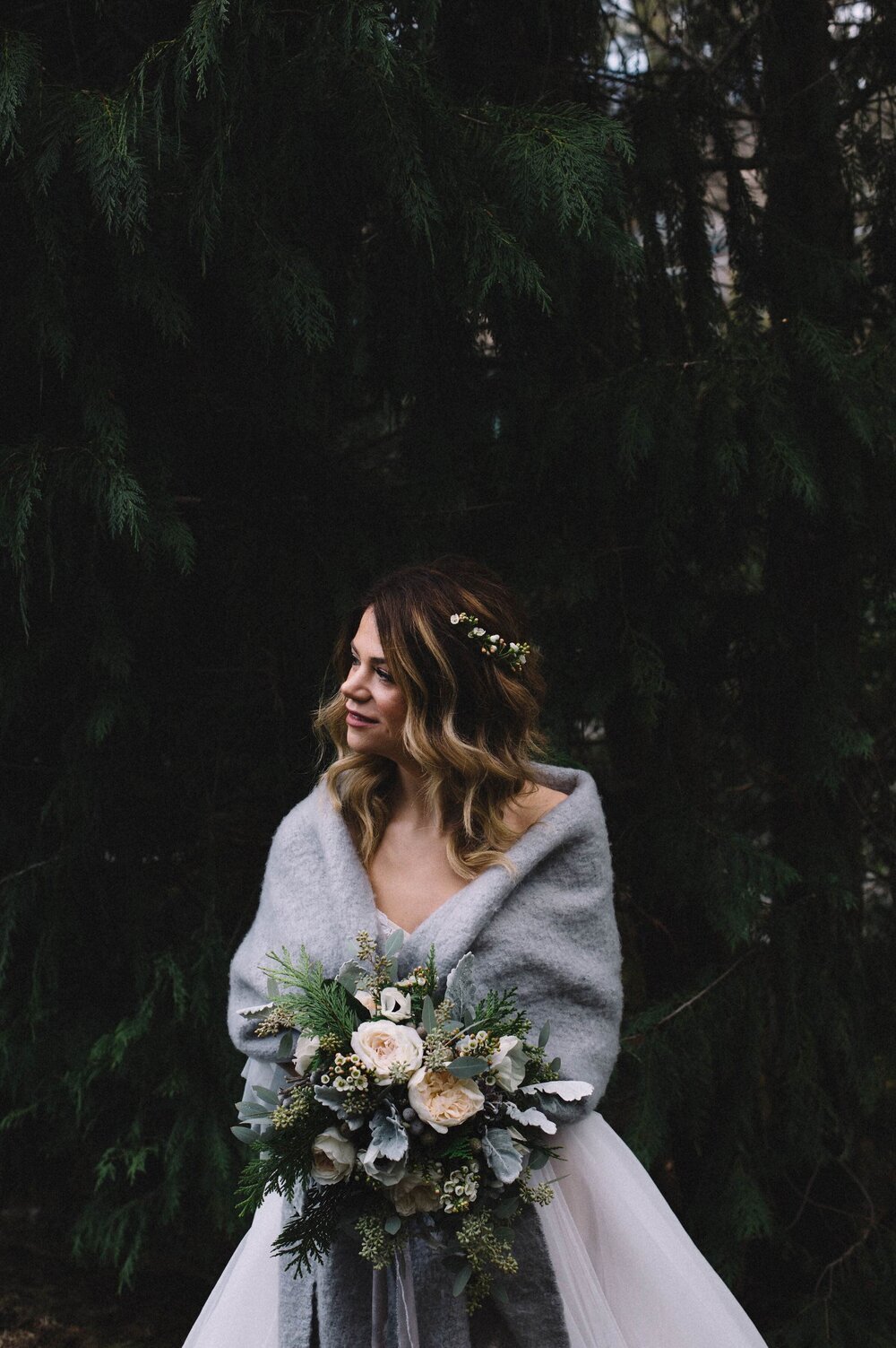 How To Style A Warm Bridal Look For Winter