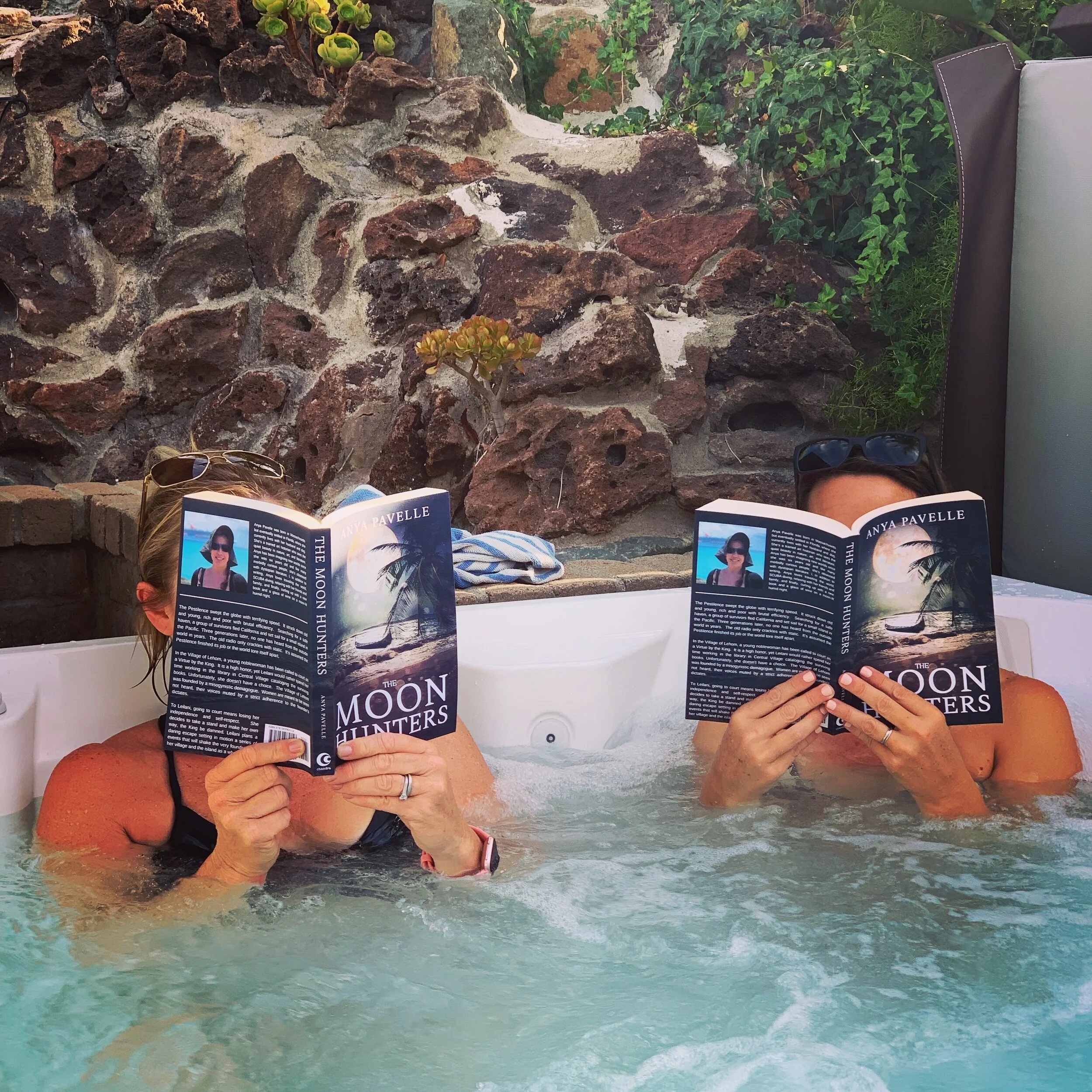 It goes great with a hot tub and a friend.