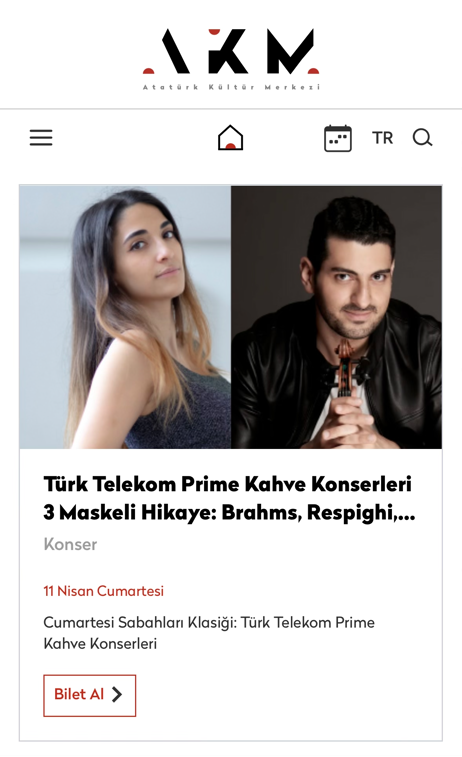 Duo recital with Deniz Gür at the AKM Istanbul