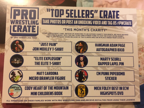 Top Sellers Pro Wrestling Crate — Sporadic2BME