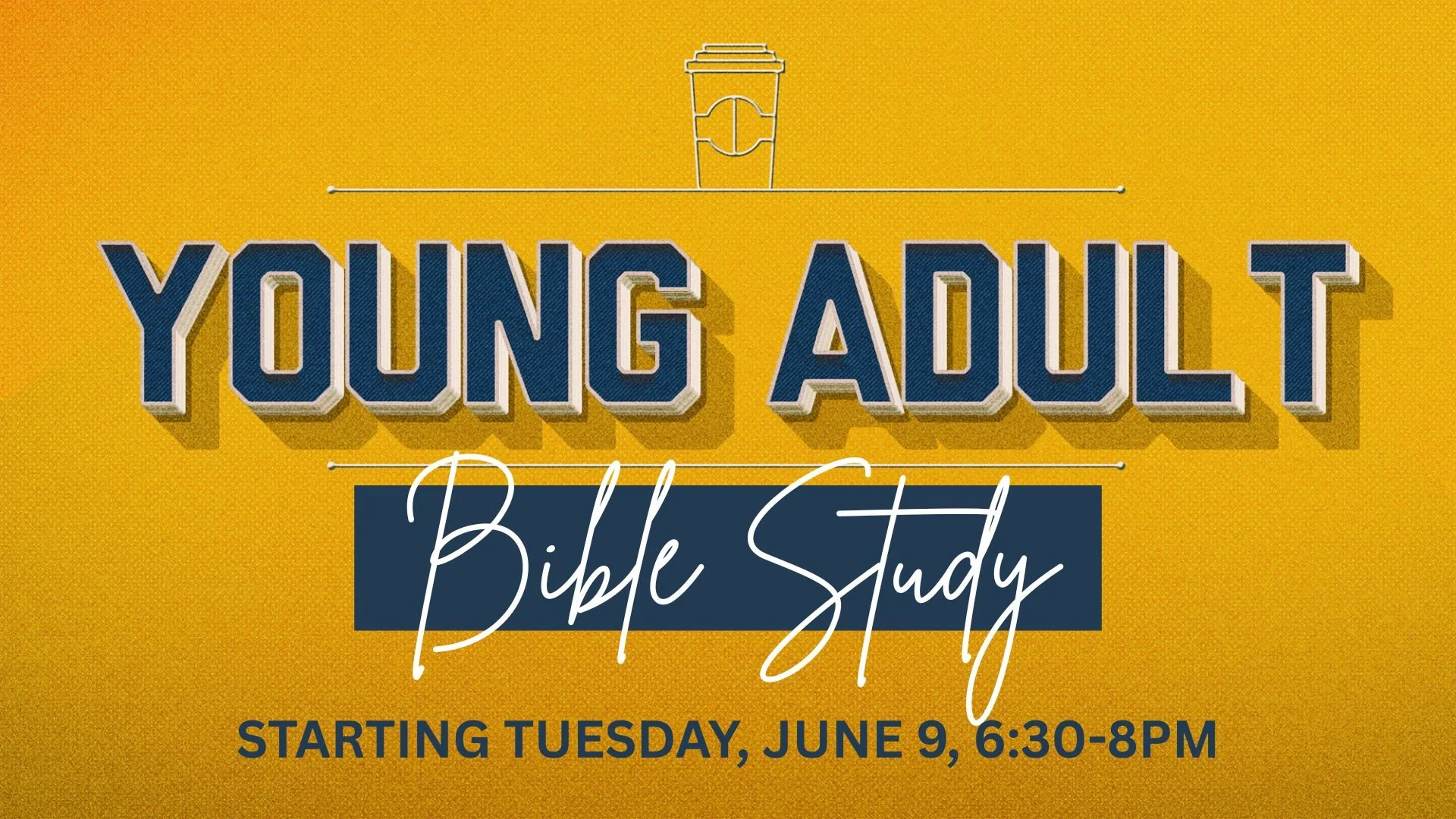 People ages 18 (post-high school) to 30 are invited to join a new Bible study starting on Tuesday, June 9! The study will be held weekly at Next Chapter at 6:30 PM on the lower level. While the group will meet every week, the study is designed for pe