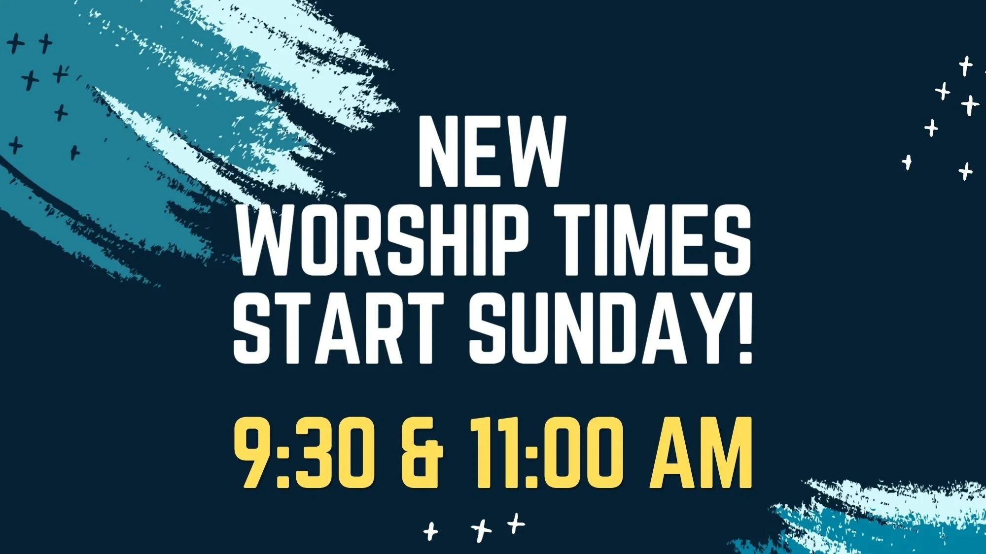 Next Chapter's excited to start our new worship service times this coming Sunday! Please jot down the new times and make plans to join us at either 9:30 or 11:00 AM.