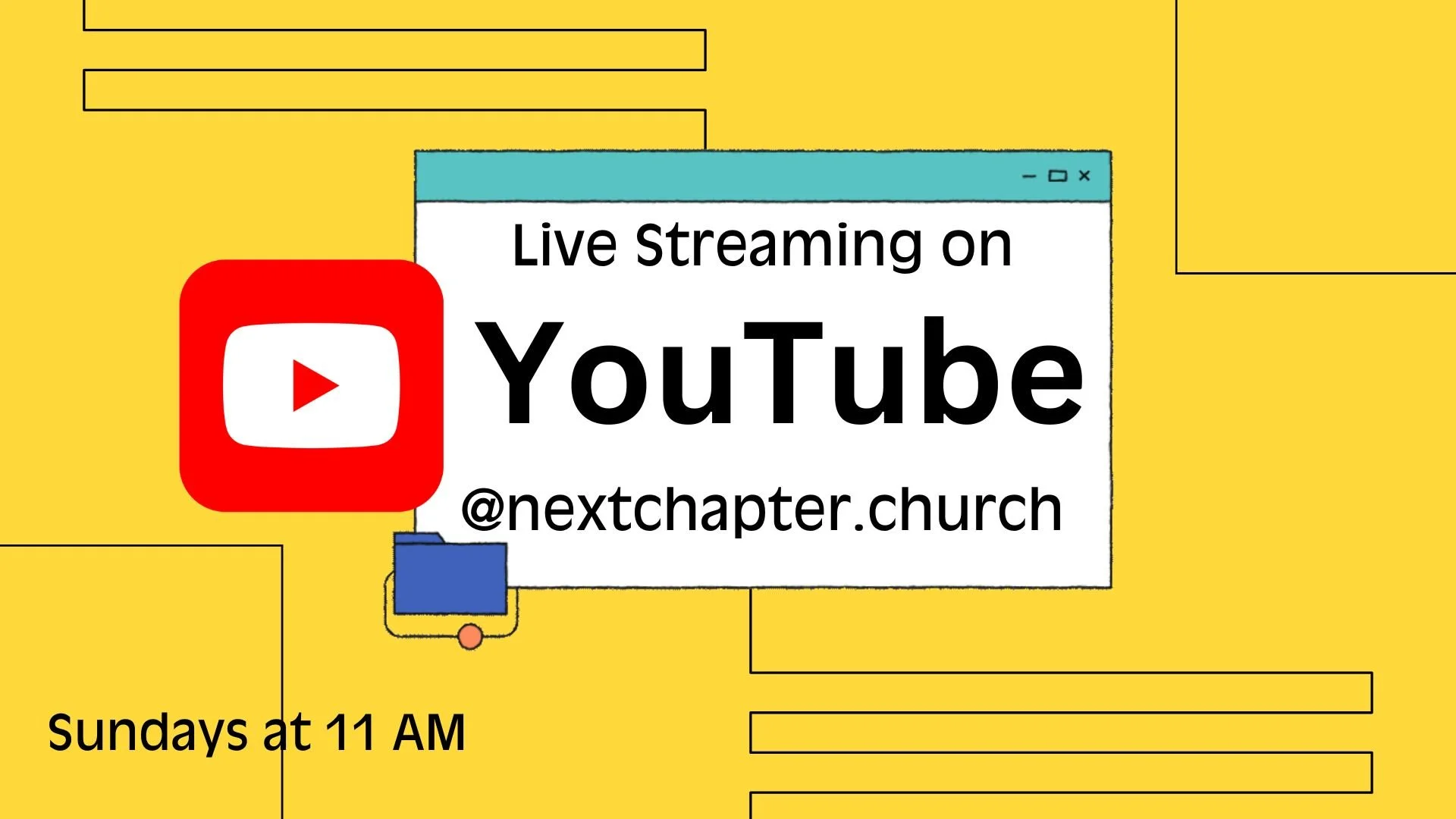 We&rsquo;d love to have you join us for worship this morning! If you can&rsquo;t make it in person, join the livestream on YouTube at 11:00. https://www.youtube.com/@nextchapter.church