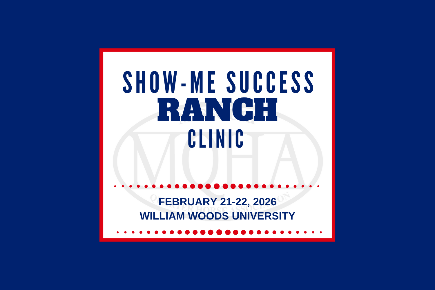 SHOW-ME SUCCESS RANCH CLINIC