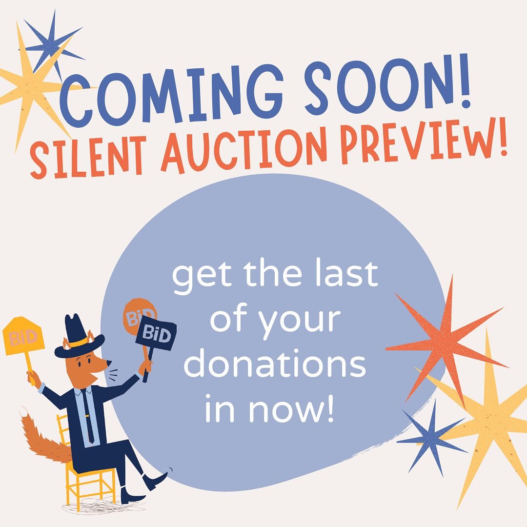 SILENT AUCTION PREVIEW is coming soon! it&rsquo;s time to get the last of those donations in! 

Perhaps you have season tickets to sporting events? If so, they could be donated at the date/times of your choice! Or do you have access to a special expe