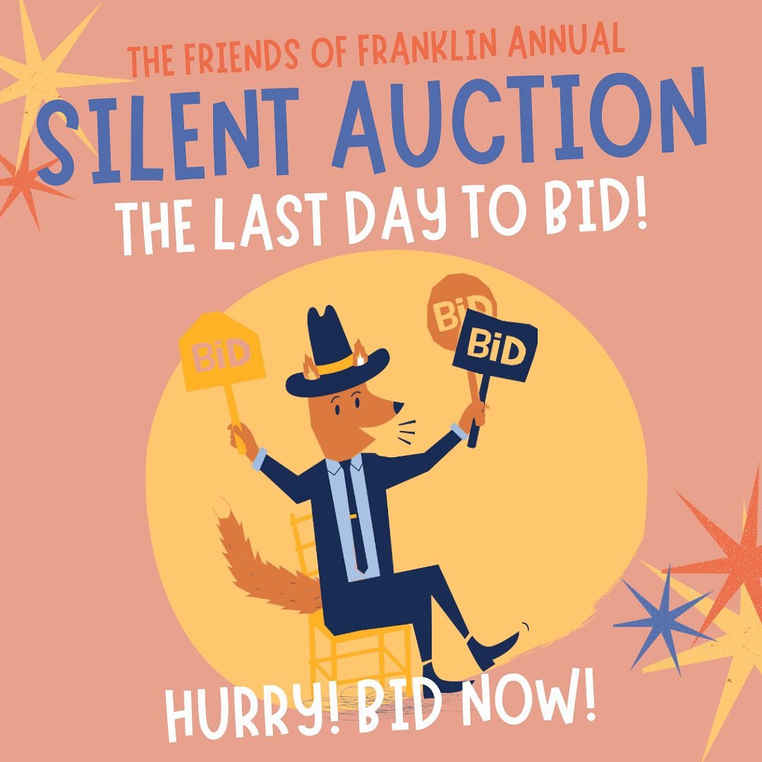 Don&rsquo;t miss your chance to BID on some amazing auction items, including one of a kind collaborative art pieces from each classroom!

�Bidding ends at 9:00pm! Support our school while scoring some great items for you or the family! Win, Win!