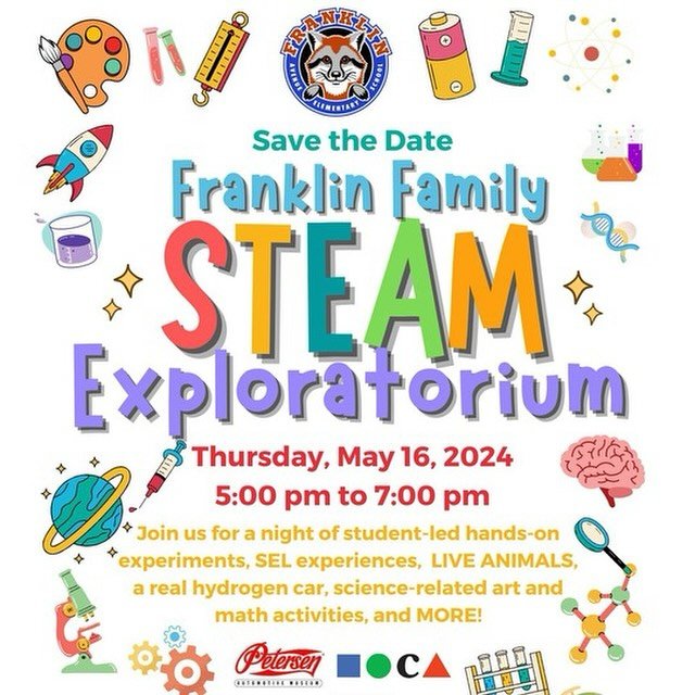 Please plan to join us this Thursday, May 16th, from 5pm -7pm, for a FREE and jam-packed evening of learning that you won&rsquo;t forget. Please note! Water will be provided, but food will not be sold at this event. Please plan ahead!

Your teachers 