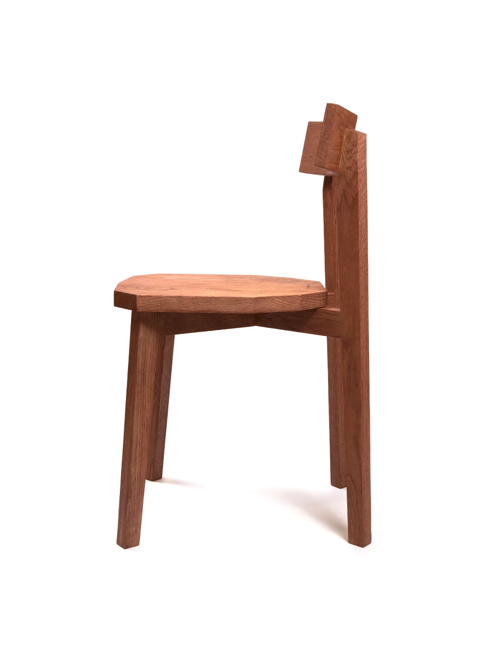 Wood Red chair design