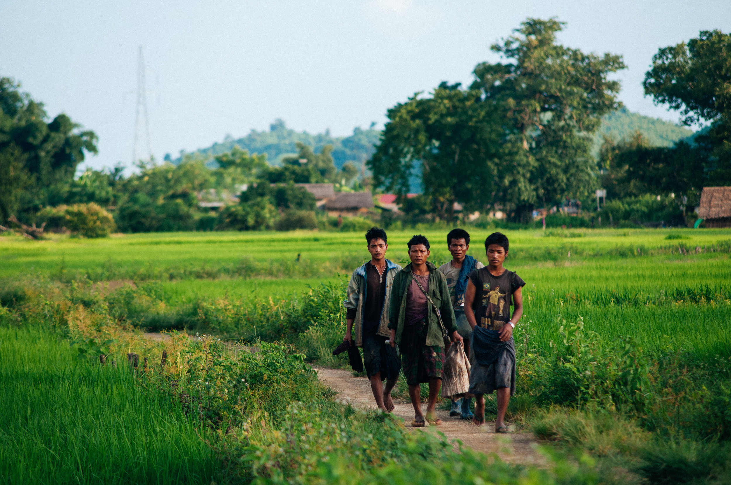 Chin villagers of Taung Kyi, Myanmar, 2014