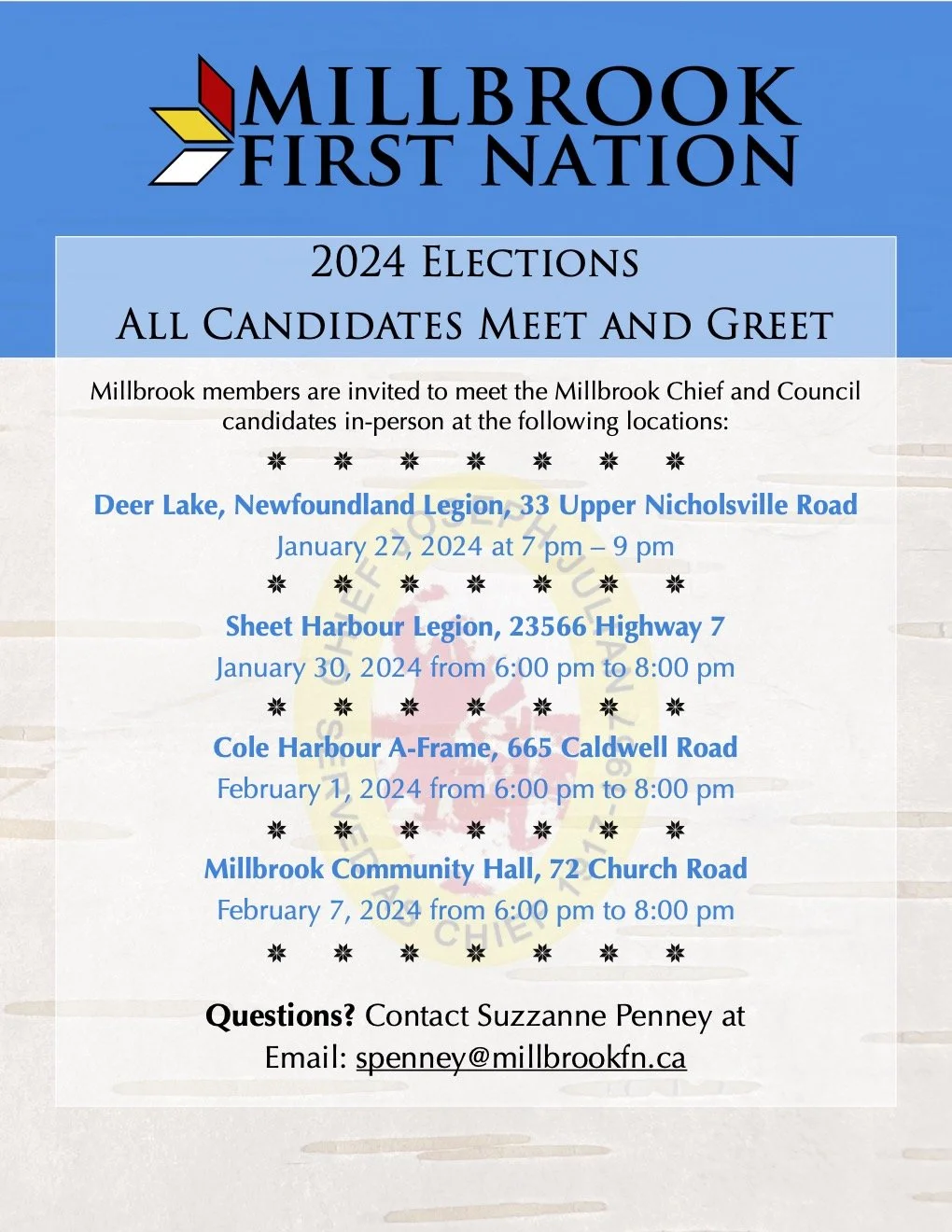 Community Event Calendar — Millbrook First Nation