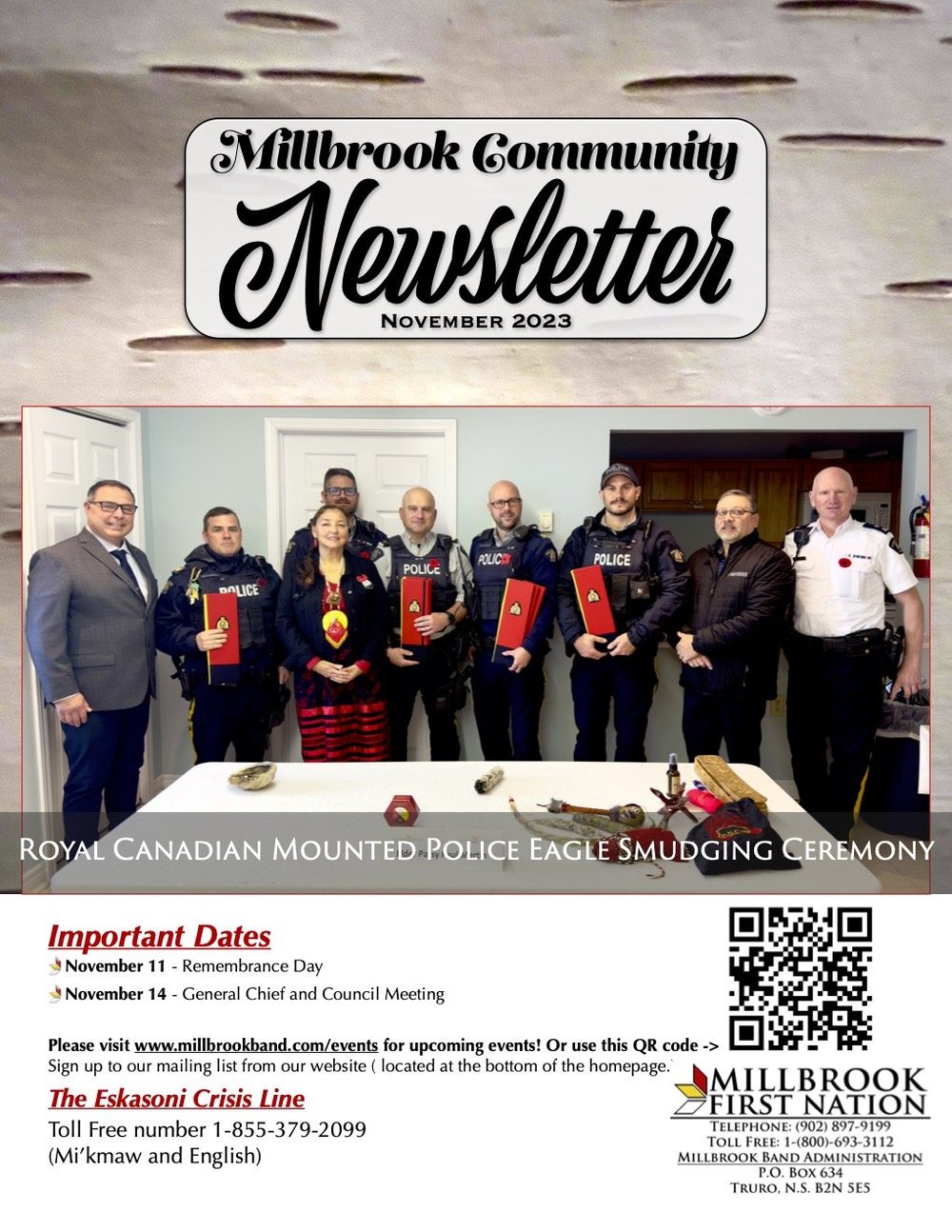 November Newsletter — Millbrook First Nation