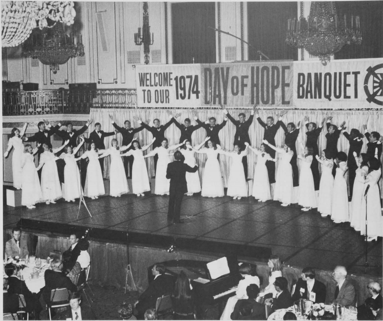 New Hope Singers International performing at the Chicago banquet