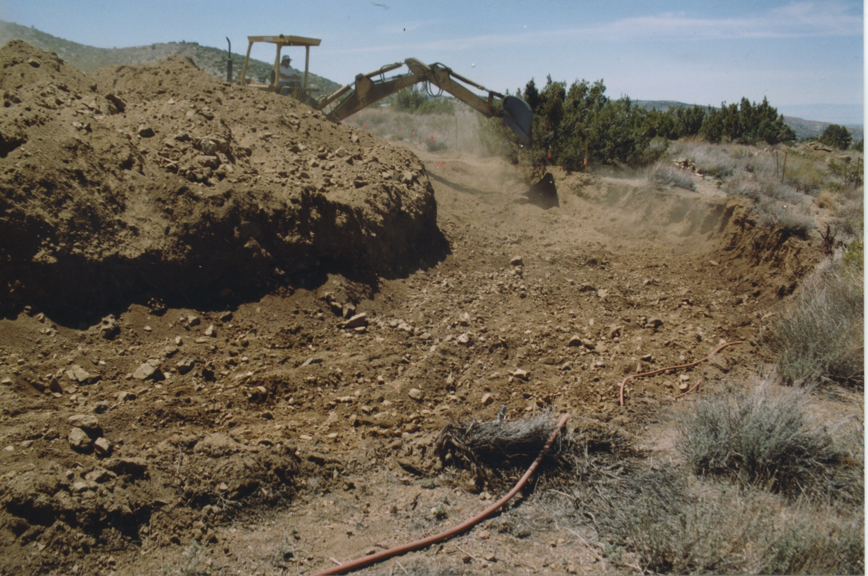 Cutting the hill