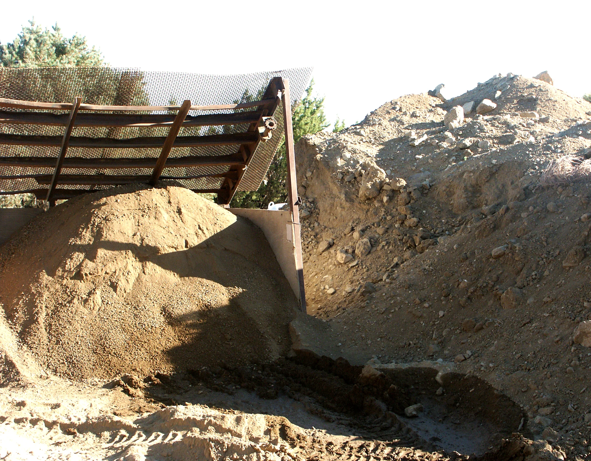 Clean dirt, ready to use for adobe bricks.