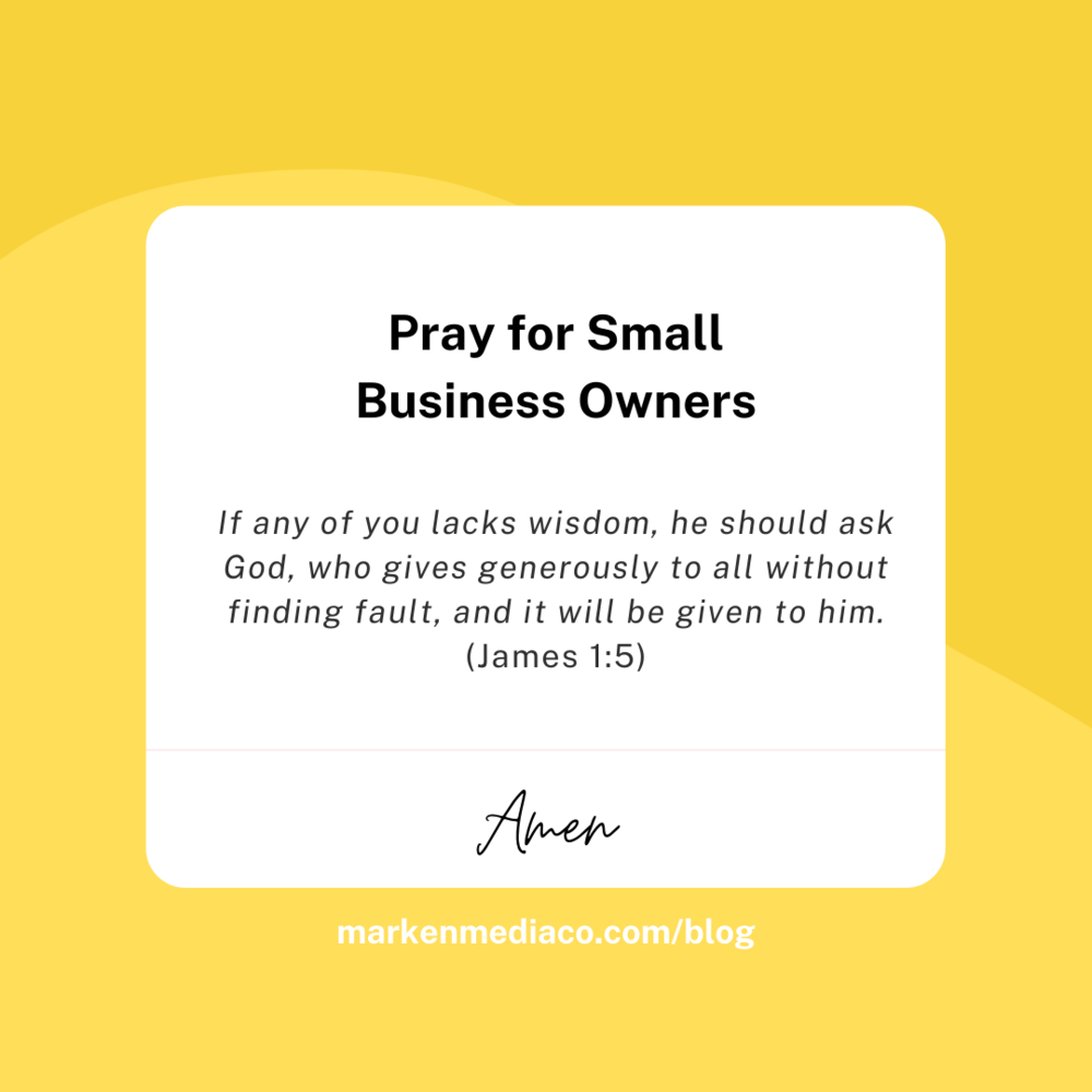 Pray for Small Business Owners