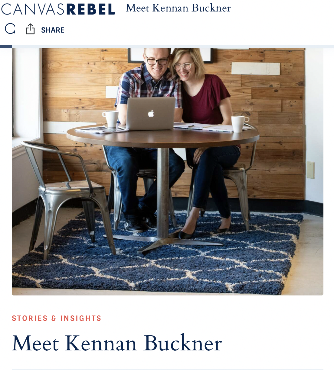 Canvas Rebel Magazine Feature: Meet Kennan Buckner