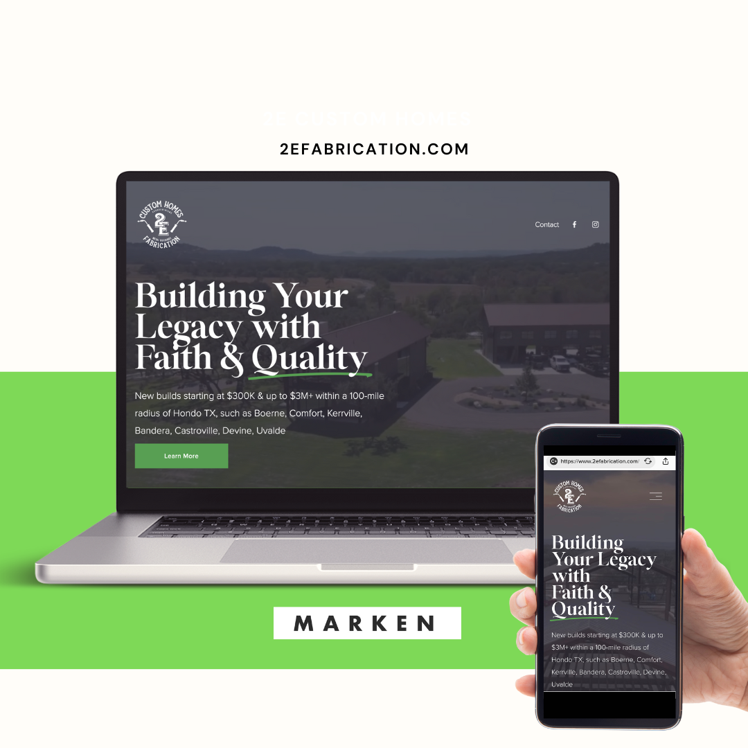 Website Launch for 2E Custom Homes and Fabrication