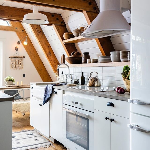 quotes from the architect I had a consultation meeting with when planning this kitchen..&rdquo;no one uses rough limestone for countertops- only for building exteriors! and Douglas Fir shelves? Not done- they need to be walnut! Silver appliances are 