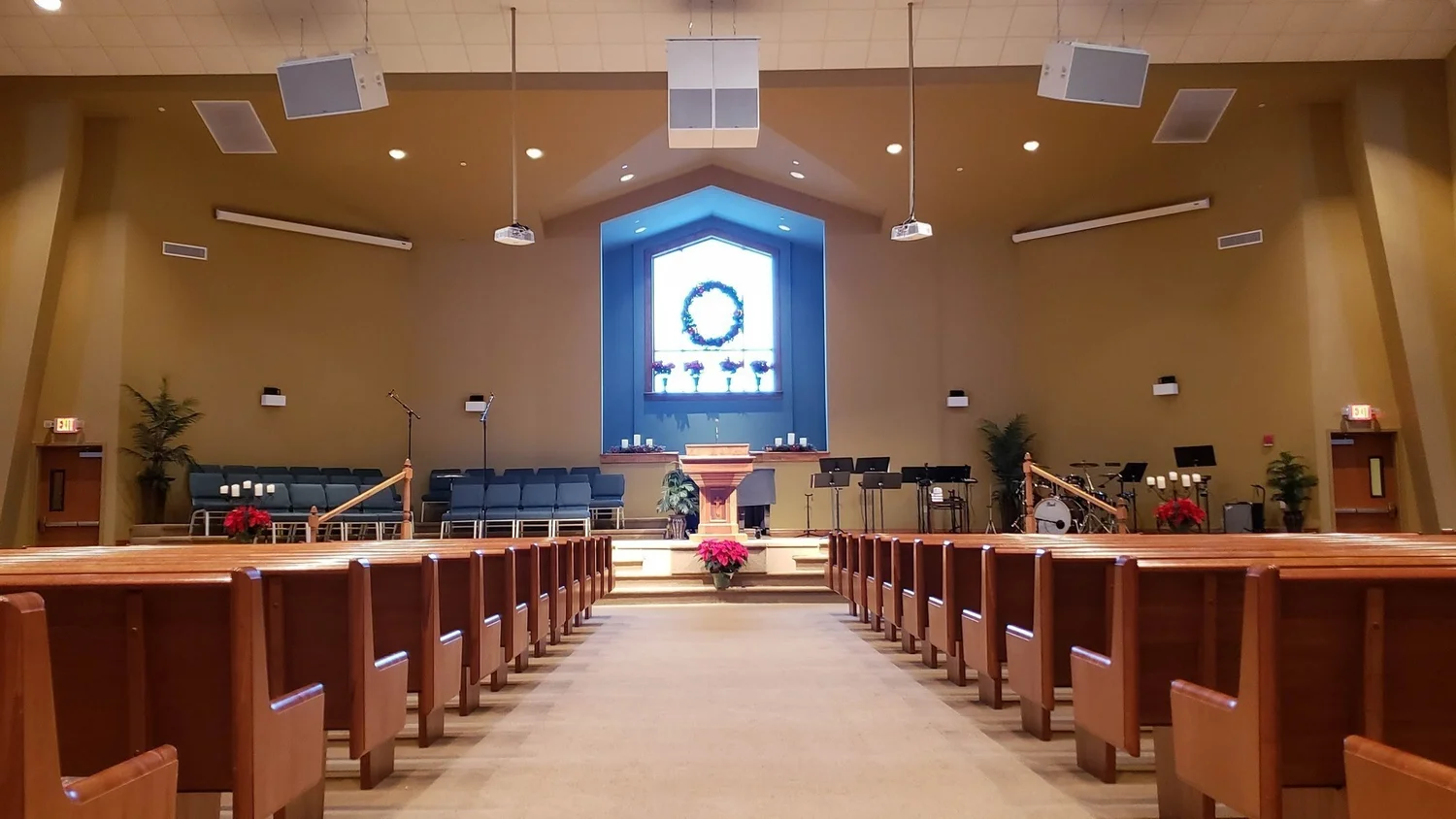 Hanging Speakers From Ceiling Church Shelly Lighting