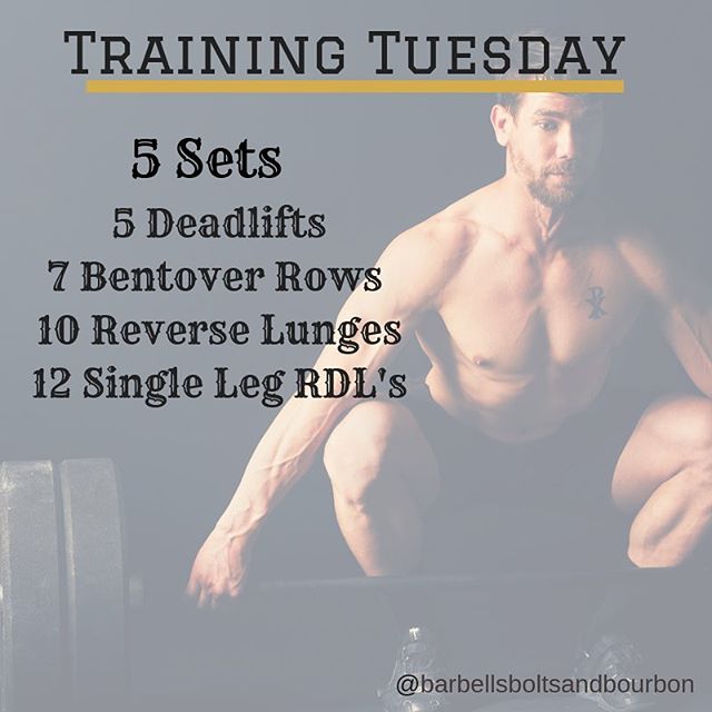 Get your training in! #trainingtuesday #barbellsboltsandbourbon #keepgoing #training #barbells #deadlifts #dayofdeadlifts #deadlift #makeithappen