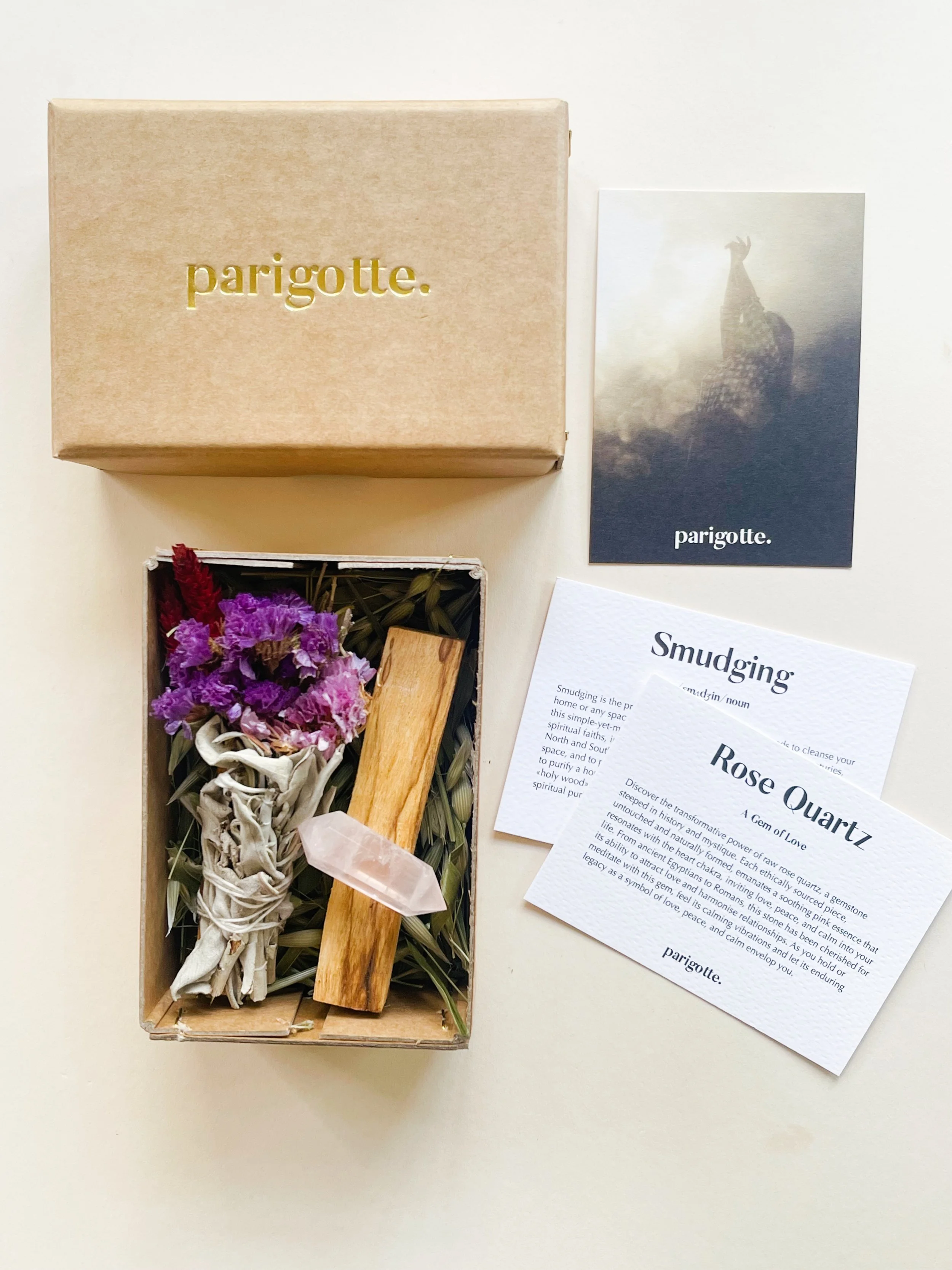 Celestial Harmony Smudge with Rose Quartz