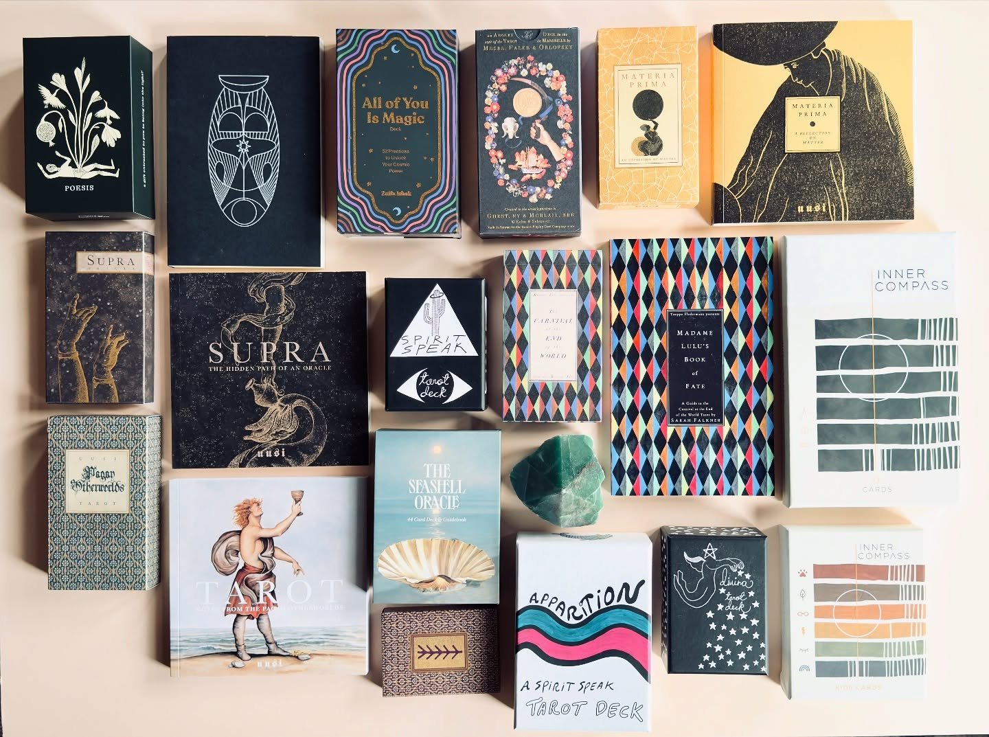 ✨ Discover the Magic of Cards ✨

Dive into the mystical world of our exclusive selection of tarot and oracle decks. Each deck is a gateway to self-reflection, guidance, and a deeper connection with your intuition. 

Whether you&rsquo;re a beginner or
