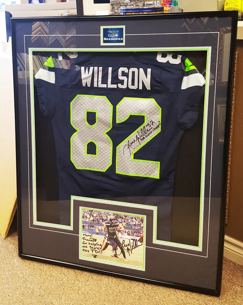 seahawks jersey frame