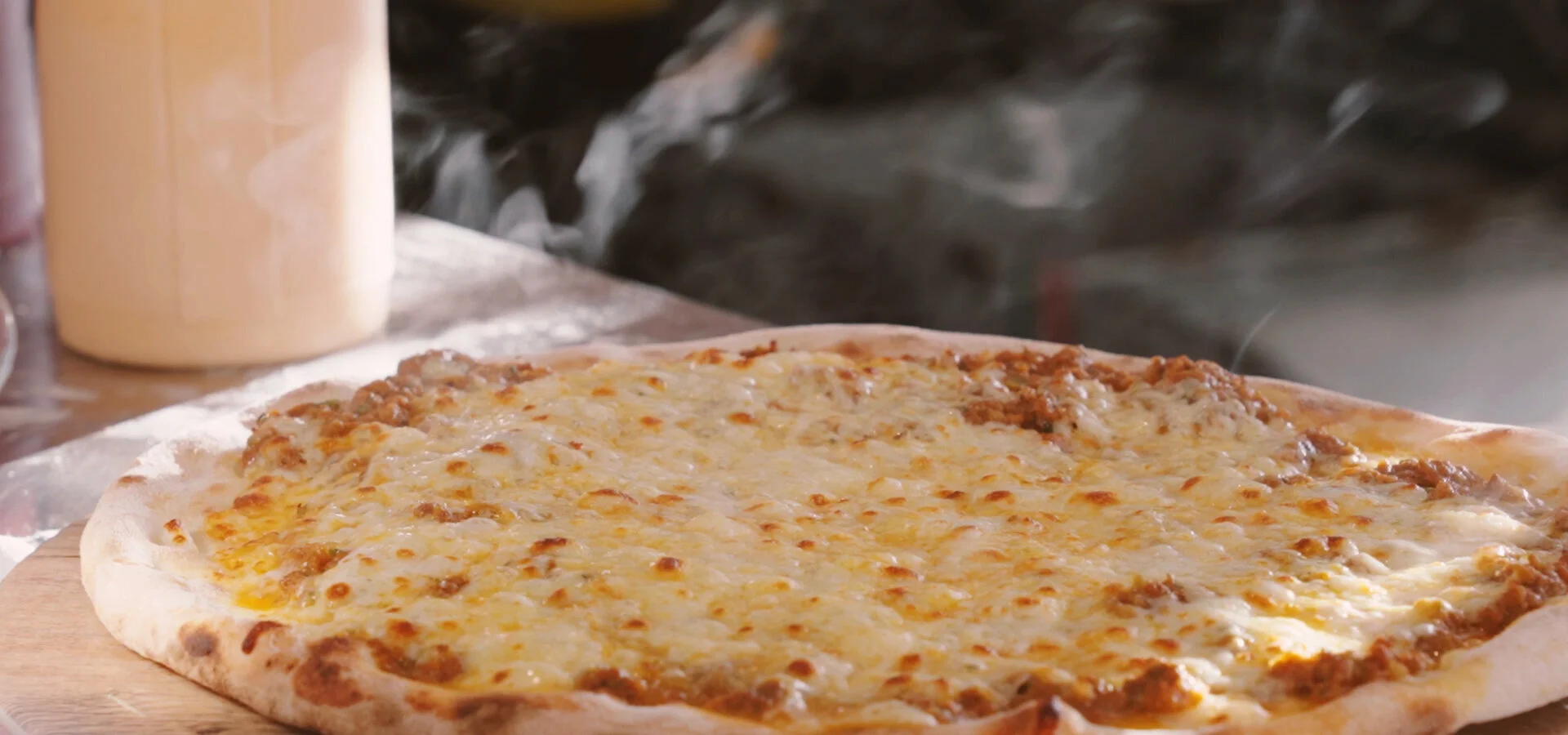 Hot out our Pizza oven