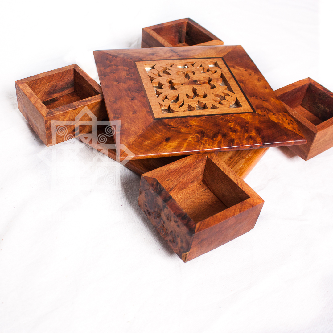 Copy of Elegant Thuya Wood Mystery Box/Secret Puzzle Box Wood  Thuya/Moroccan Handmade Thuja Burl Wood Box — Little Marrakesh Bazaar