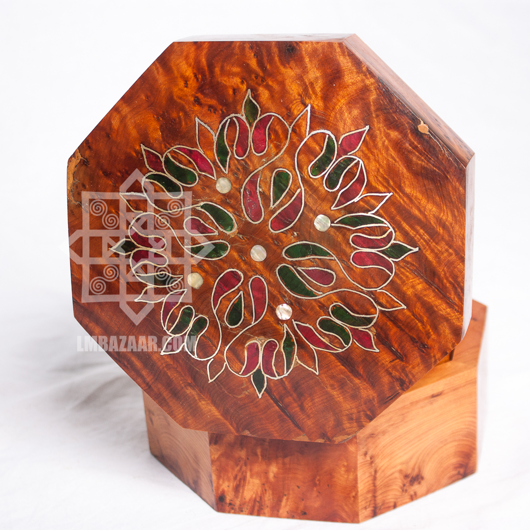 Moroccan Thuya wood boxes/Hand-carved Jewelry Box/Thuja Wood 