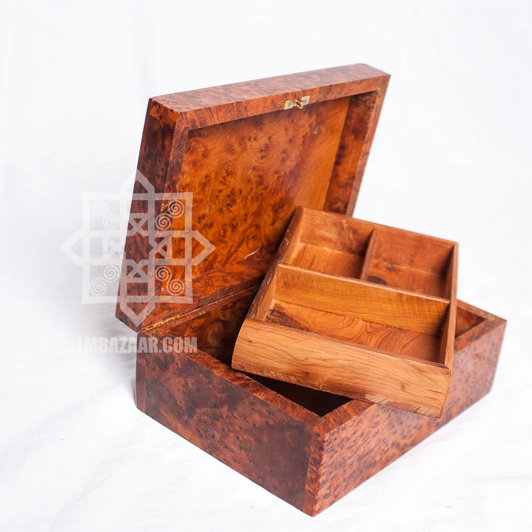 Hand-Carved Thuya Wood Gift Box