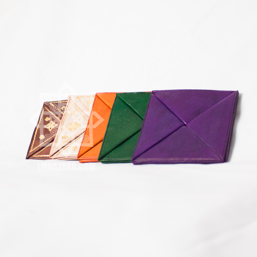 Origami Folding Leather Coin Purse Little Marrakesh Bazaar