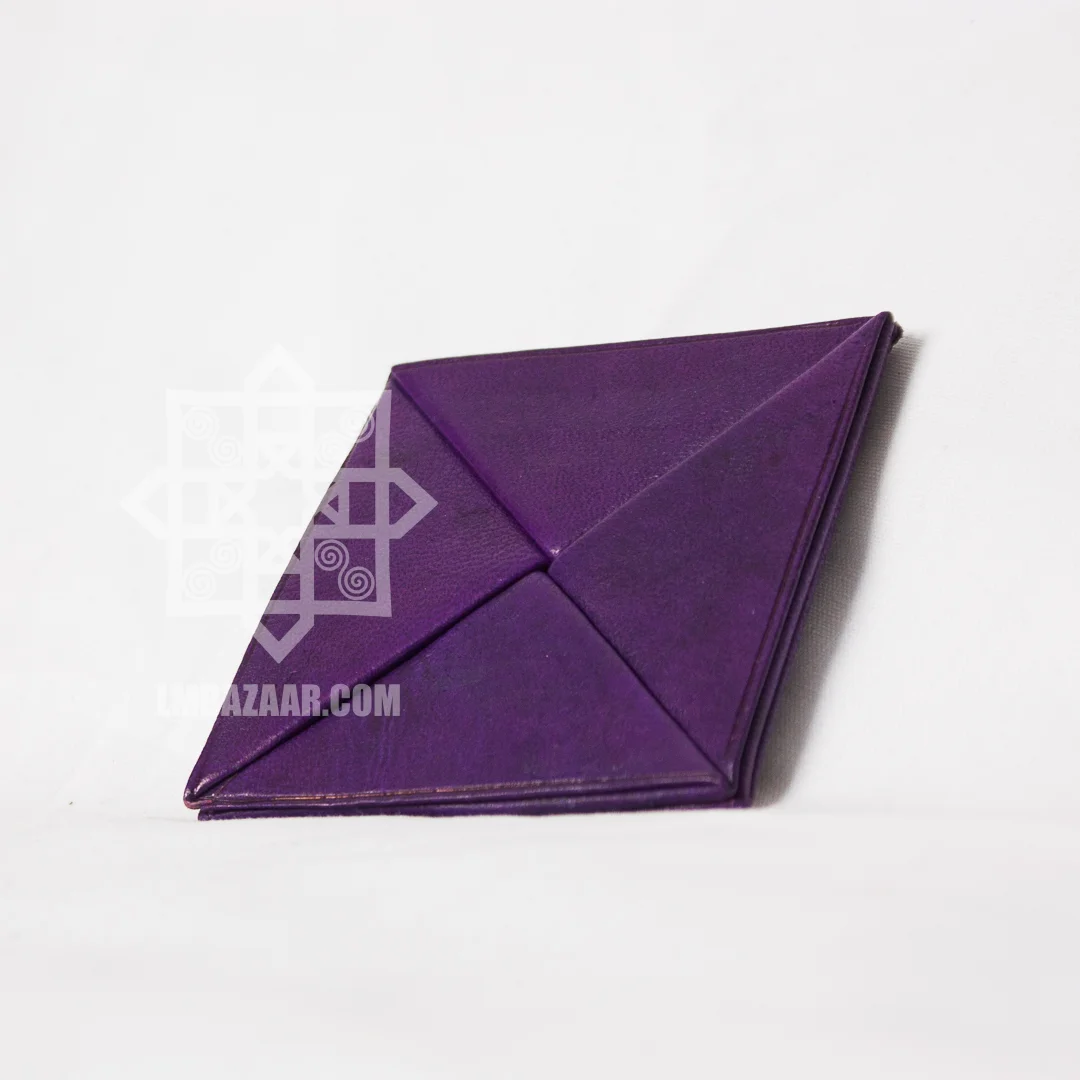 Origami Folding Leather Coin Purse — Little Marrakesh Bazaar