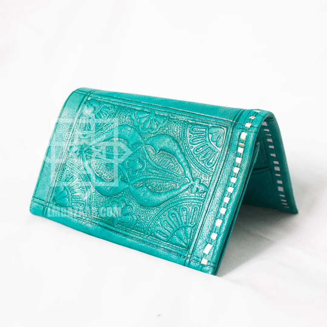 BiFold Embossed Leather Wallet — Little Marrakesh Bazaar