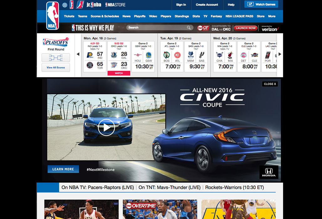 Expandable Site Ad - Expanded State