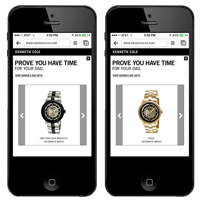 Mobile Ad - with product slider