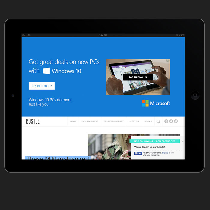 Full Site Tablet Ad