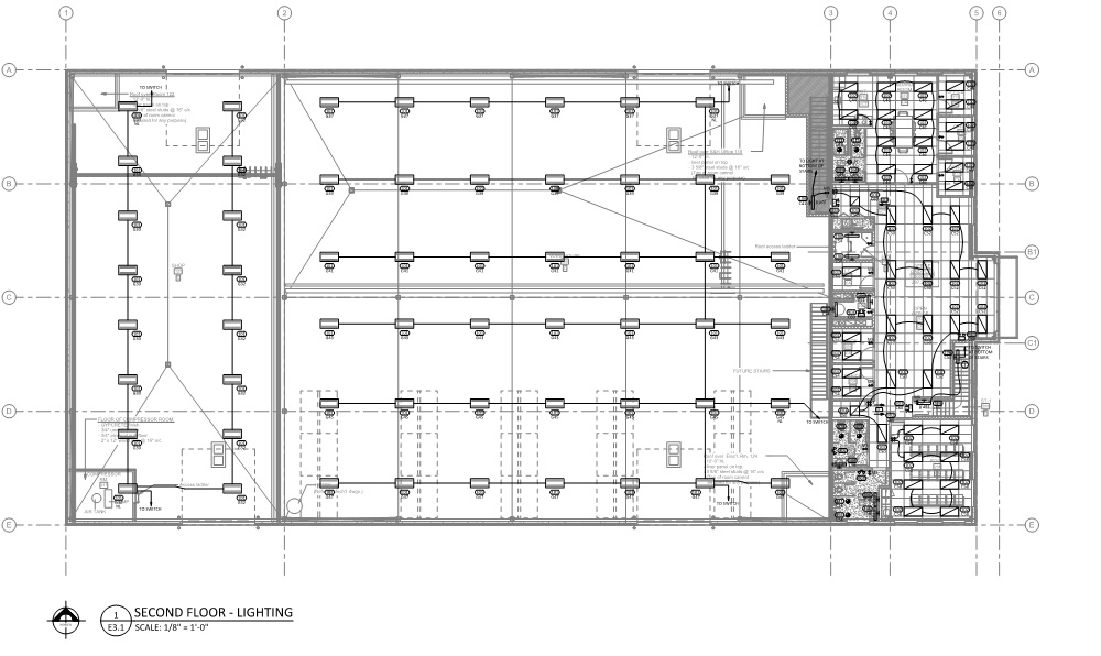 Stream-Flo Industrial Facility Located at Fort McMurray AB. A three storey professional office base building complete with an underground parkade.