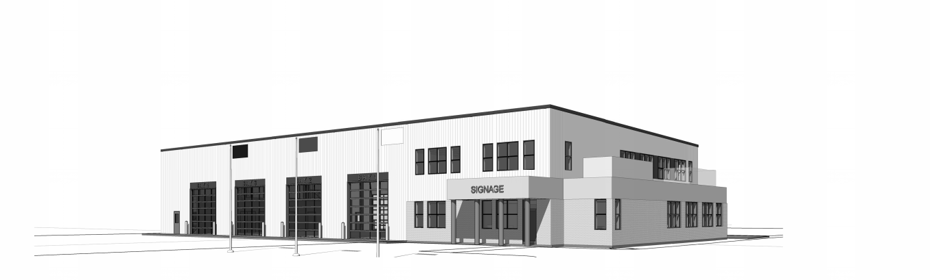 Sturgeon County Fire Hall. Located at Range Road 252. A fire hall for Sturgeon County.