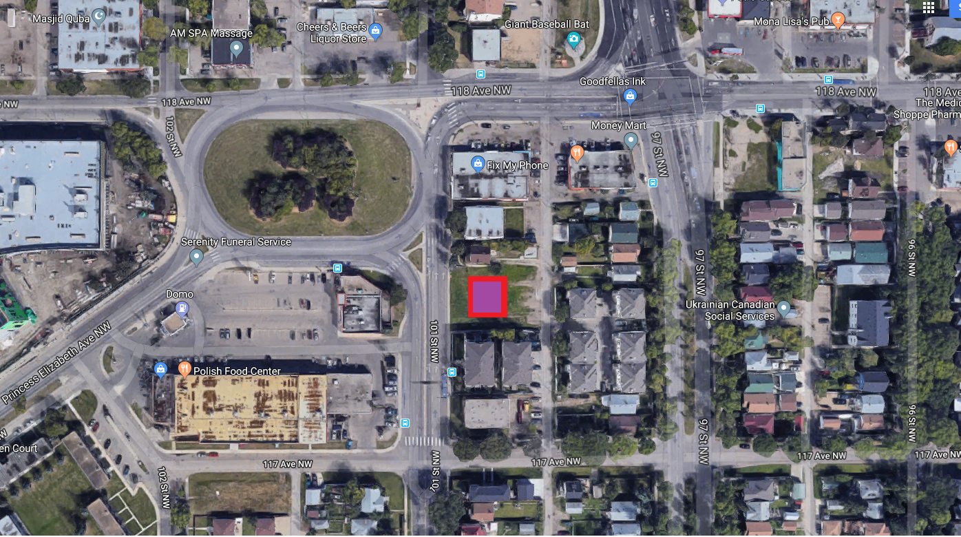 Trinity Manor Located at 11723 101 Street, Edmonton AB. 4 Storeys condo building.