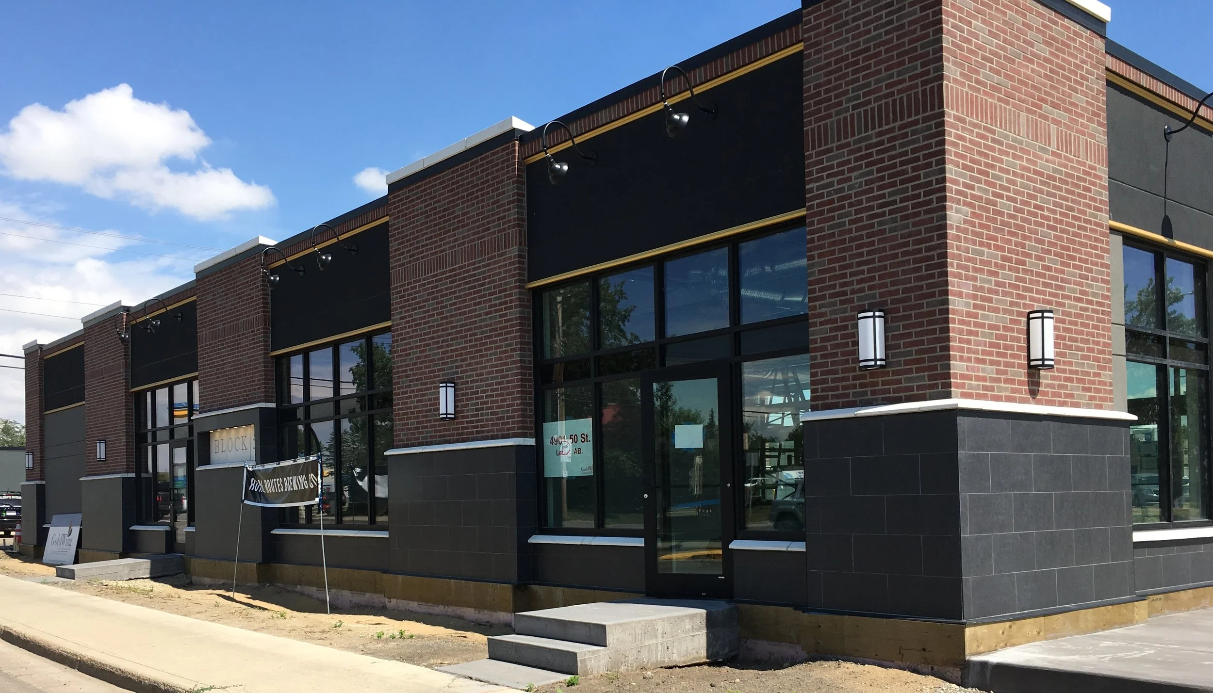 Block 50 Located on 4916 49 Avenue, Leduc AB. This project was a single tenant base building will provisions to subdivide it.