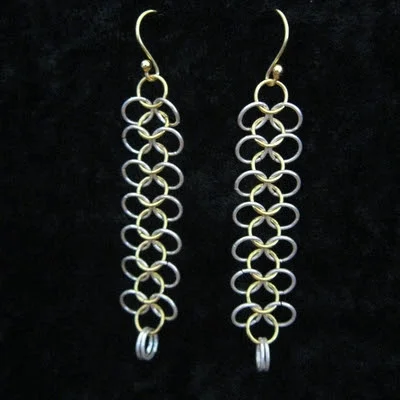 Earring - E4-1 Chain - Silver Gold - 400.jpg