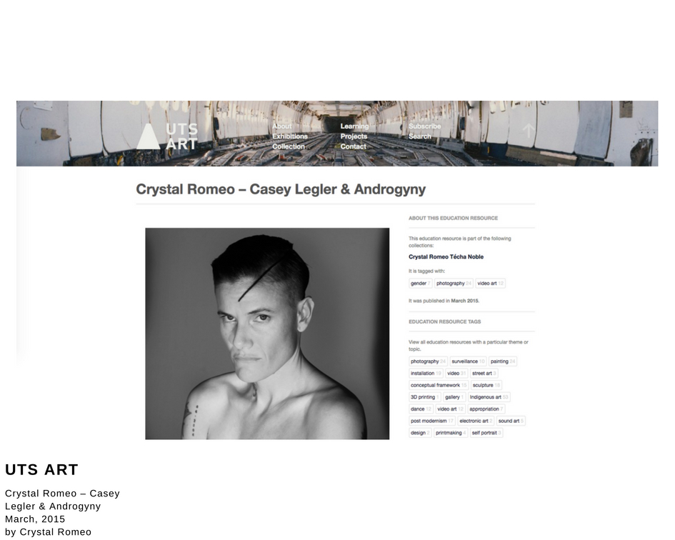 Casey Legler & Androgyny