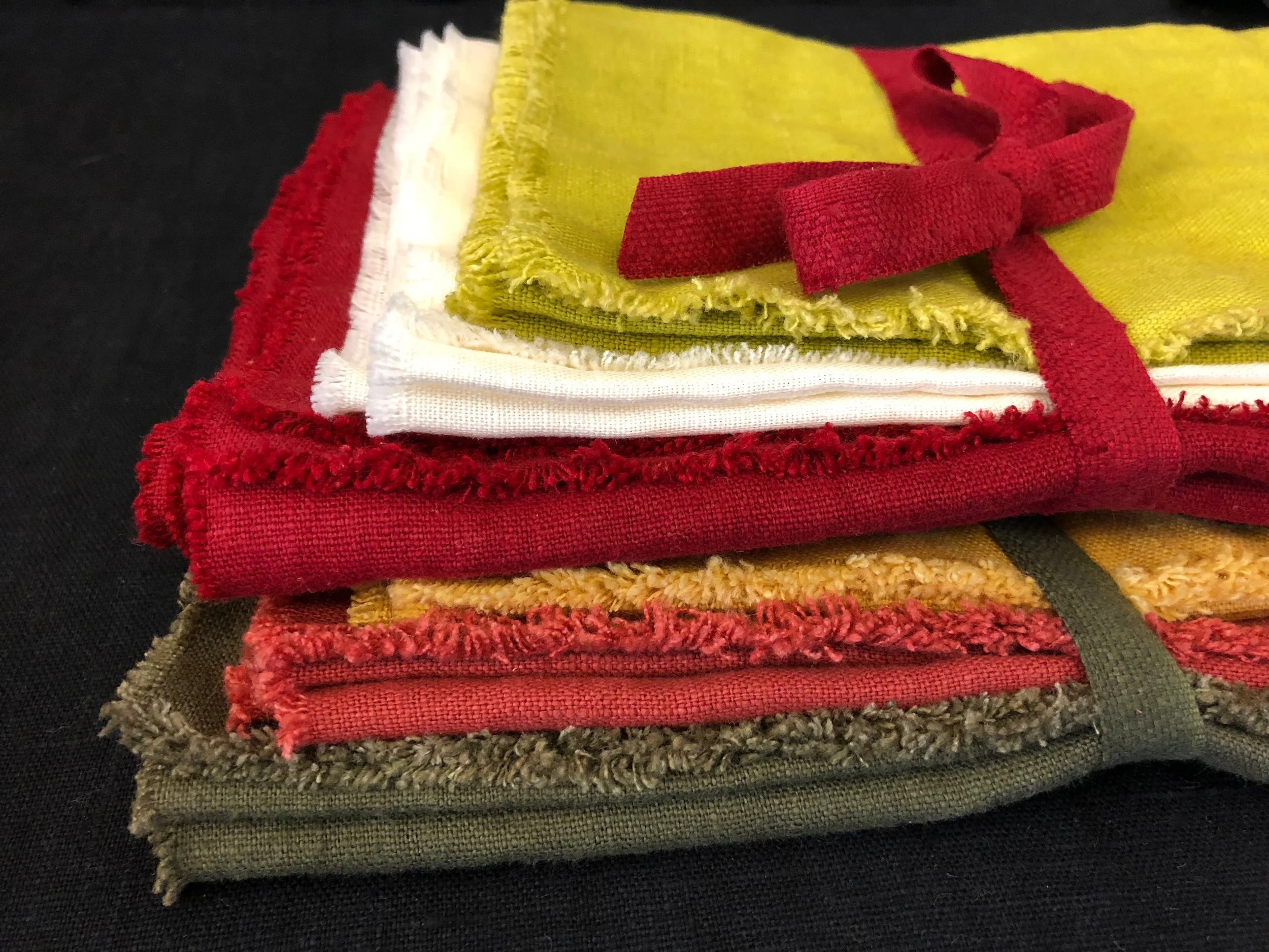 Linen, photography props, raw edge, wedding table