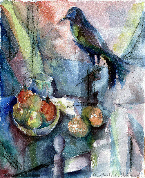 Still Life With Bird by Hughberta E Steenson