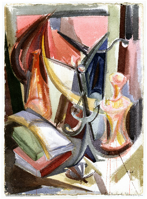 Still Life In Red by Hughberta E Steenson