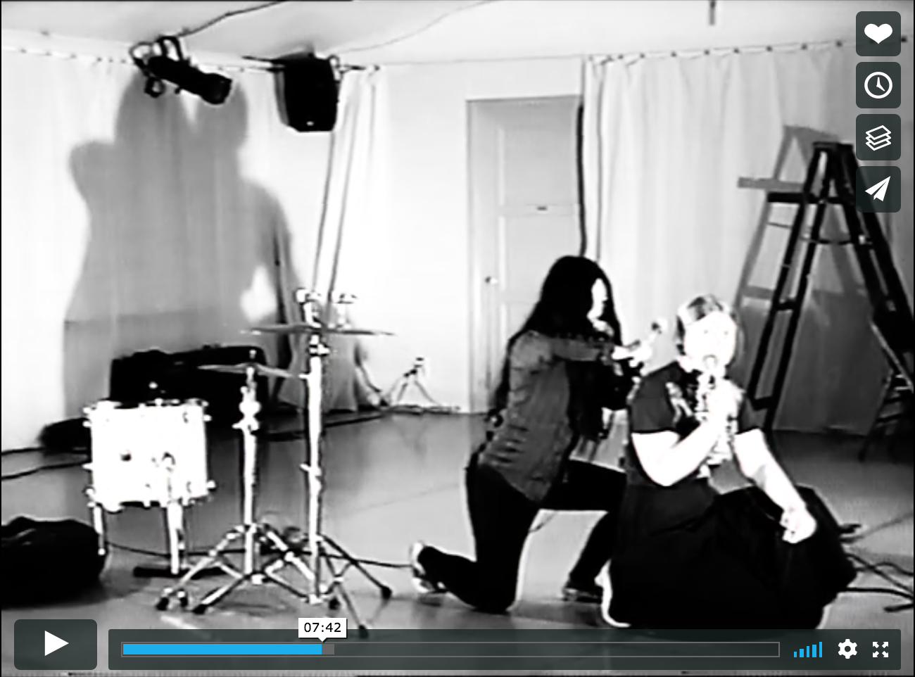 Champagne . Mia Ferm and I perform at Performance Studio NW. Video work by Jeff Rowles: https://vimeo.com/280791624